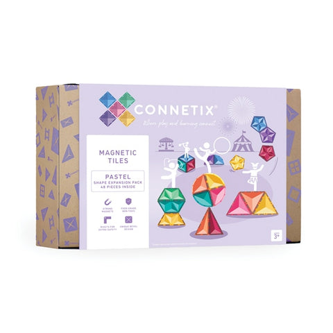 Connetix Pastel Shape Expansion Pack - 48 Piece