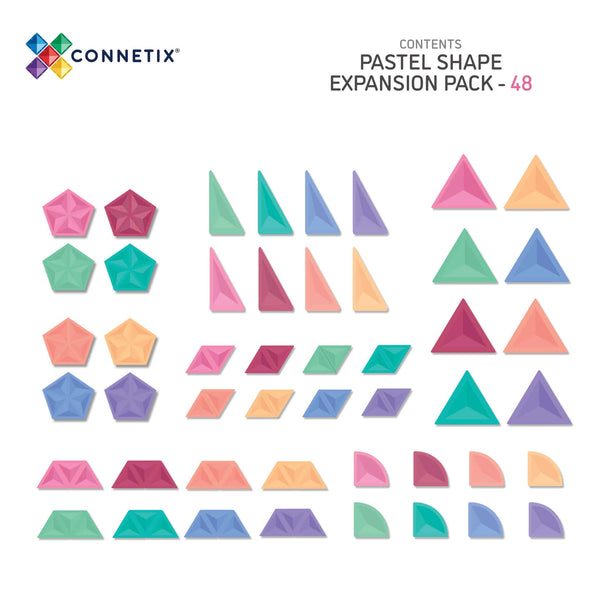 *NEW* Connetix Pastel Shape Expansion Pack - 48 Piece