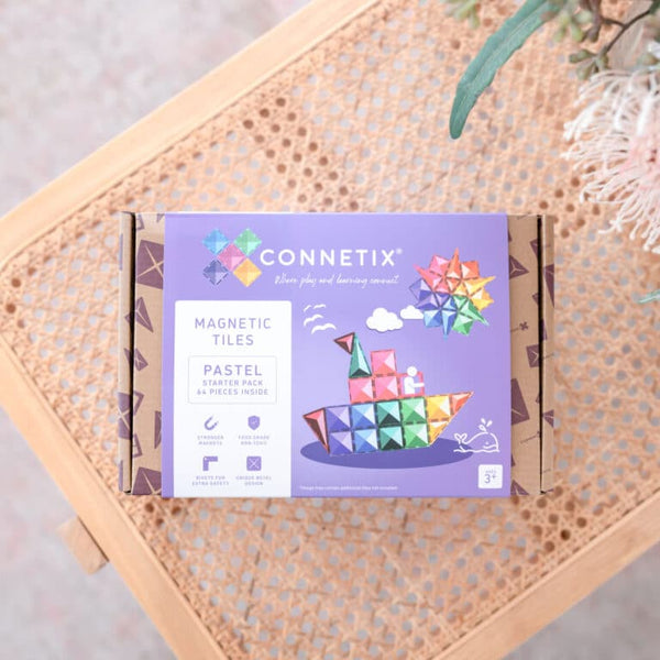 Connetix Pastel Starter Pack - 64 Piece